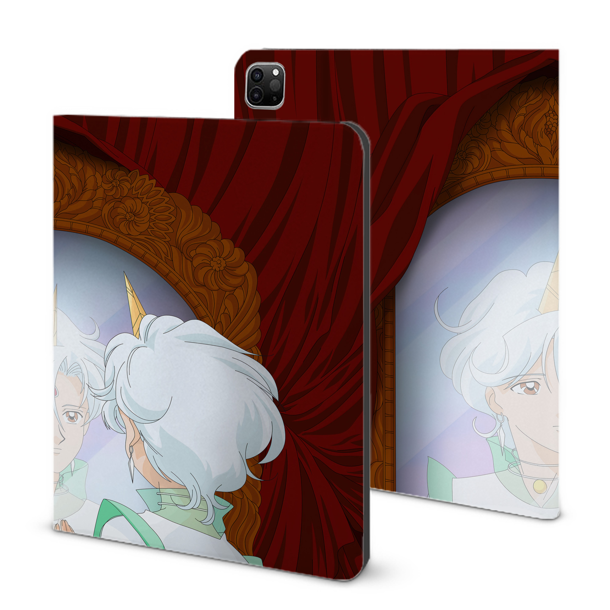 （画像用） 美少女戦士セーラームーン Sailor Moon IPad ケース ブック型 PUレザー TPU 耐衝撃 軽量 薄型 ペン収納なし 全面保護 IPad 各モデル対応